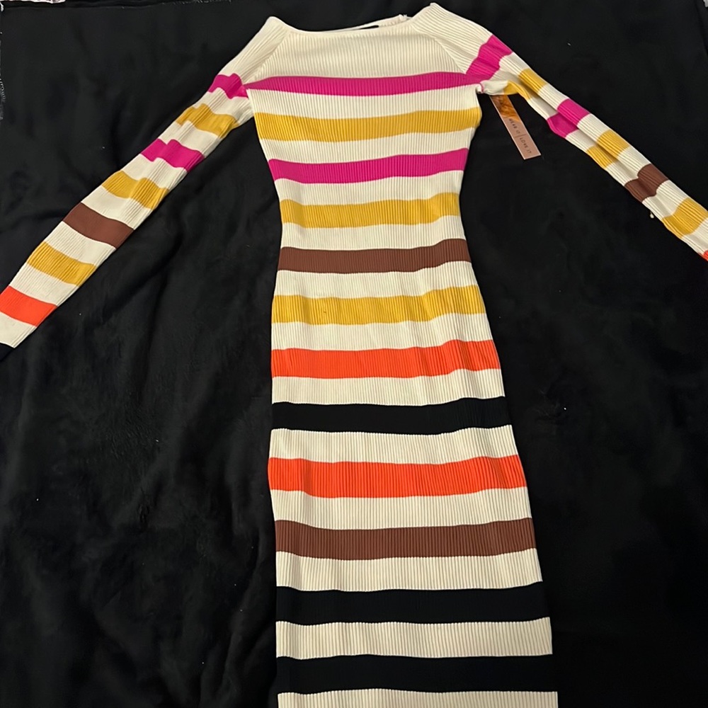 Multi color swear medi dress